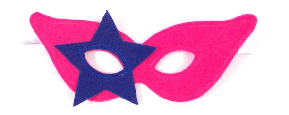 We can't wait to see what persona our kids will come up with when they put on this cool handmade star mask from Monichelle Designs.