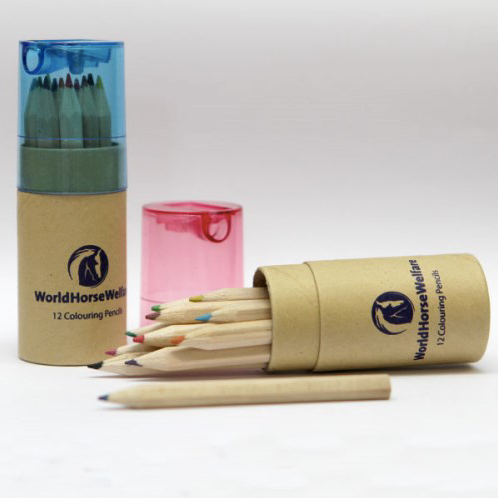 Affordable gifts for kids who love horses: colored pencils that benefit the World Horse Welfare