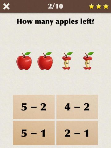King of Math Junior free app for iOS and Android helps kids practice their math facts