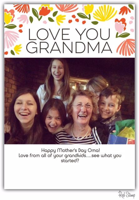 Red Stamp's free app for iOS and Android: Mother's Day ecards for Grandmothers too