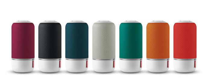 The Zipp Mini speaker comes in a rainbow range of interchangeable speaker covers.