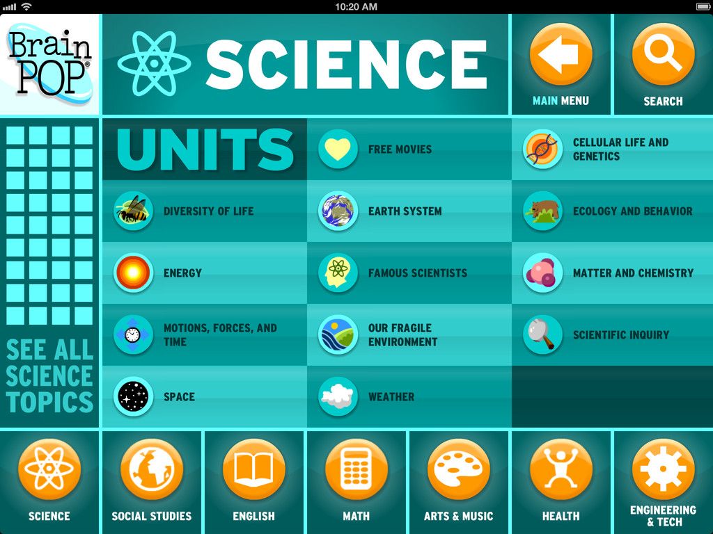 Best science apps for kids: BrainPop is incredibly thorough, fun, and educational