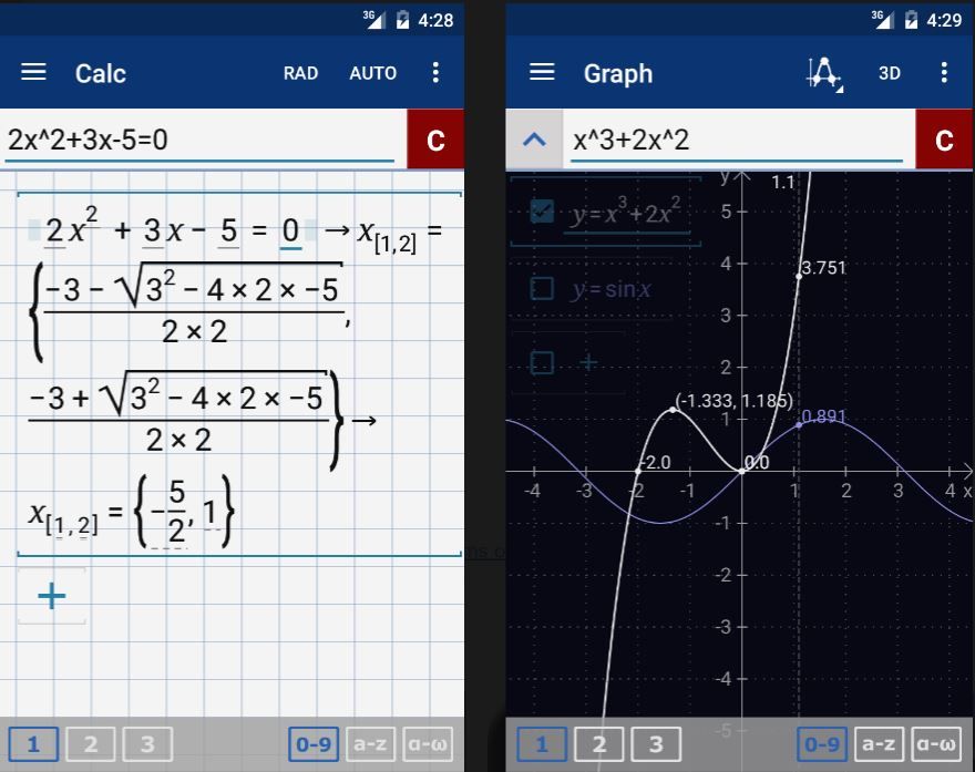 Math apps for high schoolers: Graphing Calculator Pro