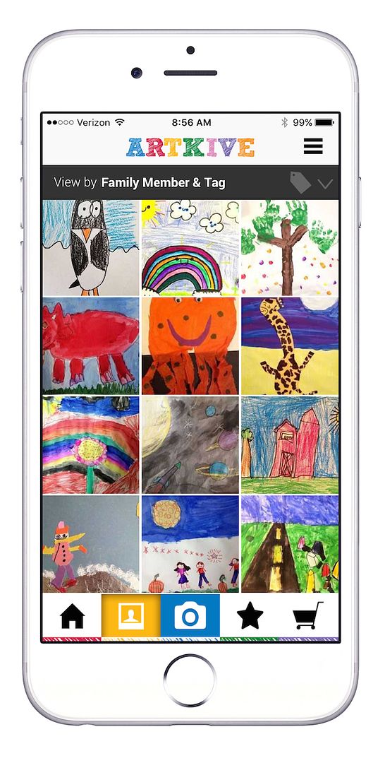 Store your kids' art projects digitally with the Artkive app