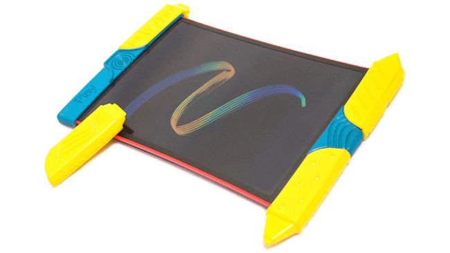3 cool art tech toys | the Scribble and Play LED board now has color -- perfect for keeping kids busy in the back seat of the car