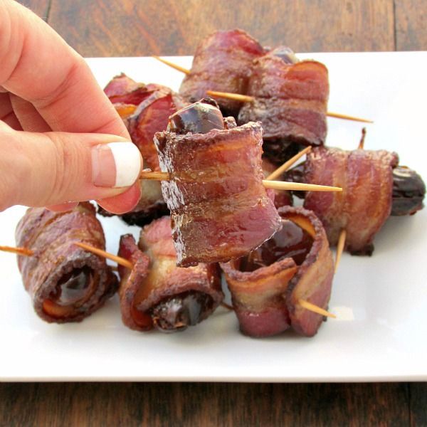 Bacon Wrapped Dates at Lou Lou Biscuit