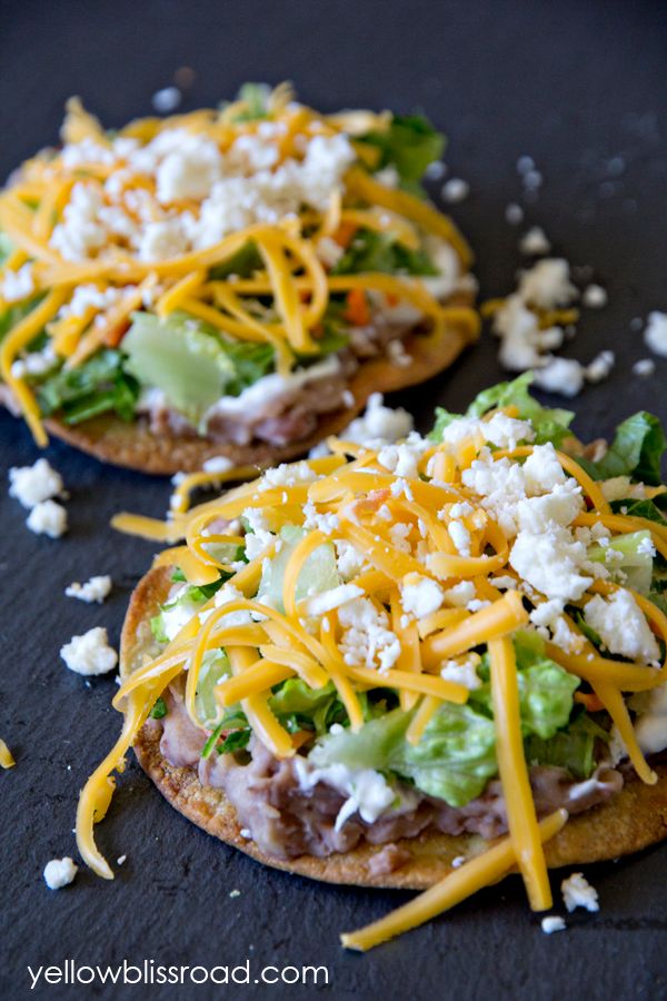 Cool Mom Eats weekly meal plan: Ten-Minute Tostadas at Yellow Bliss Road