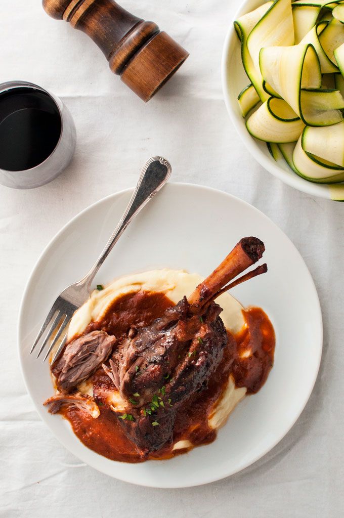 Amazing holiday dinner recipes made easier with our favorite store-bought shortcut: Slow Cooked Lamb Shank in Red Wine Sauce at Recipe Tin Eats
