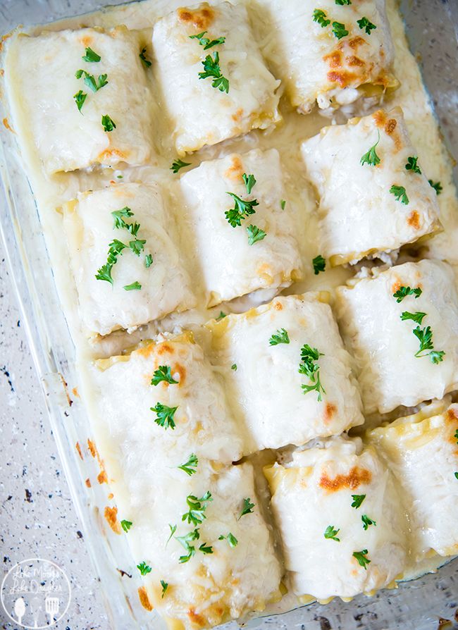 Amazing holiday dinner recipes made easier with our favorite store-bought shortcut: Alfredo Lasagna Roll Ups at Like Mother Like Daughter