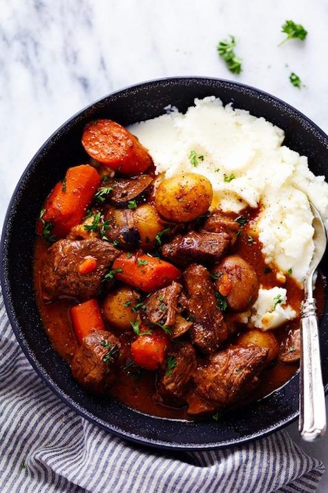 Holiday dinner recipes: Slow Cooker Beef Bourguignon is both special and easy to pull off. | The Recipe Critic