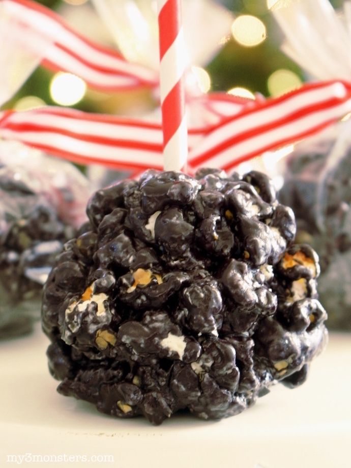 Make these funny lump of coal popcorn balls at I Heart Naptime for Christmas this year.