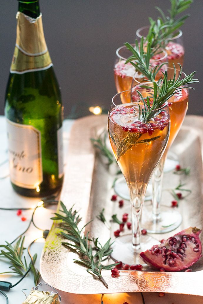 Best New Year's Eve cocktails and mocktails: Champagne Pomegranate Spritzers at The Girl on Bloor
