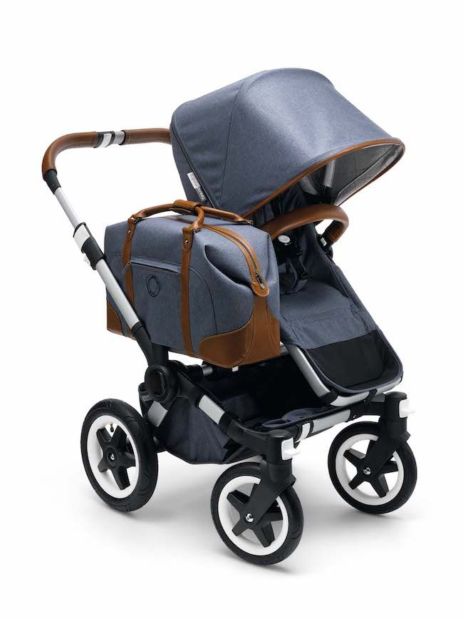 Luxury double strollers: Bugaboo's limited edition Weekender Donkey model comes with its own luggage. Gorgeous.