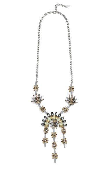 Statement jewelry under $50: Kafele Y-Chain Necklace from Nordstrom is the perfect party piece.