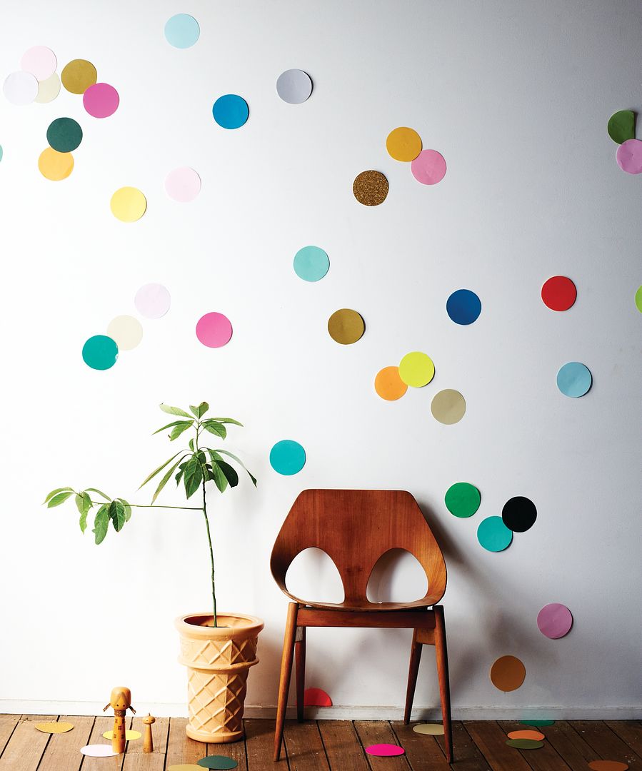DIY Confetti Wall | Beci Orpin via WeeBirdy