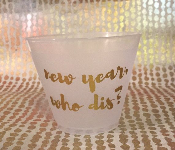 New Year, Who Dis? cups | Sun and Stars Events on Etsy