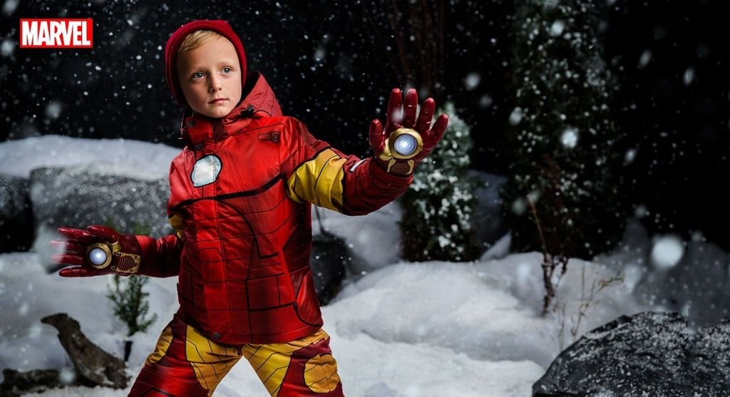 Iron Man Snow Jacket and Snow Pants at Funwear.com is fun for all ages.