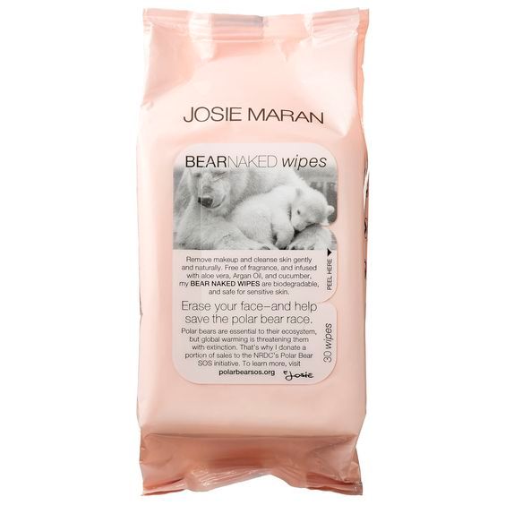 Josie Maran Bear Naked Facial Wipes: Beauty Stocking Stuffers
