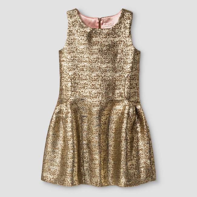 Best sparkly dresses for the holidays: This fancy brocade dress at Target won't break your budget.