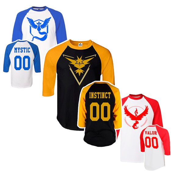 Pokemon Go jerseys | OMG Cool Stuff on Etsy