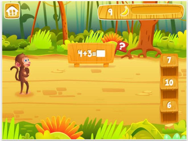 Math apps for kids: Math Jungle Grade 1