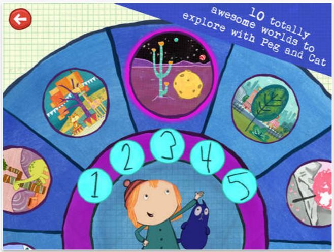 Math apps for kids: Peg + Cat The Tree Problem