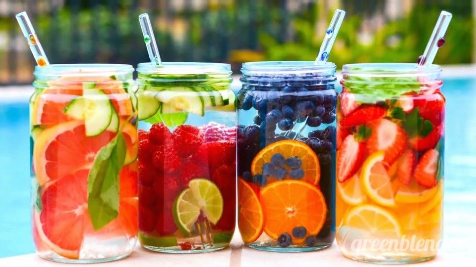 Creative, delicious fruit infused water recipes that will help keep you and the kids hydrated all summer long | Green Blender