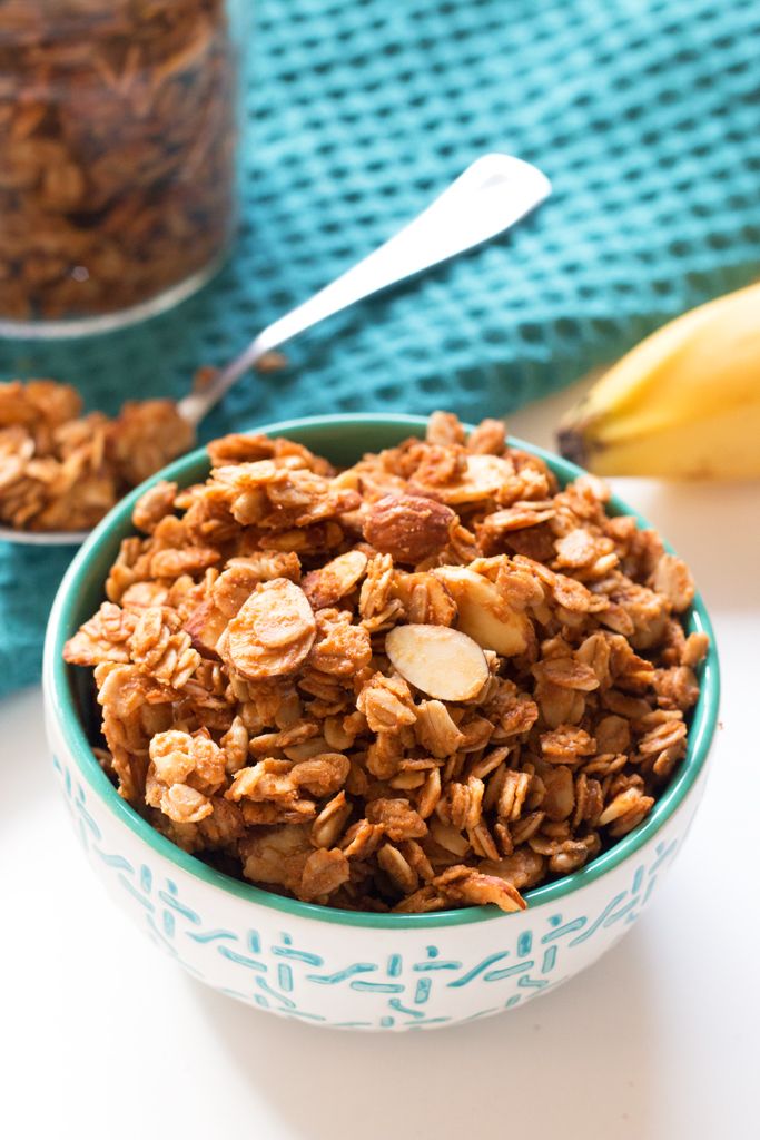 High protein school lunch ideas | Peanut Butter Granola at Grain Changer