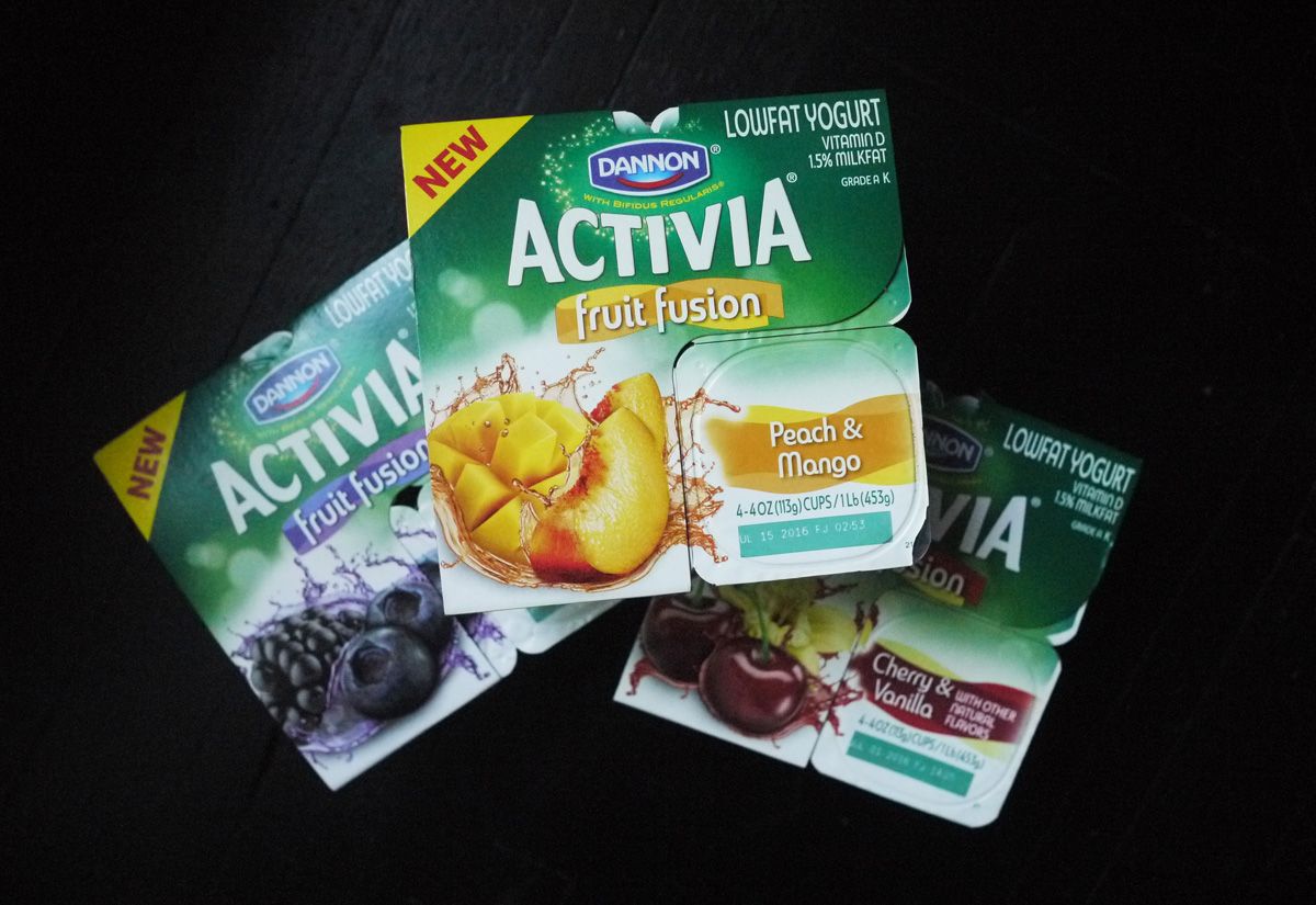 Healthy snacking tips to keep from over snacking: A light yogurt is almost always a part of our snack routine! | Cool Mom Eats [in collaboration with Activia Fruit Fusion)