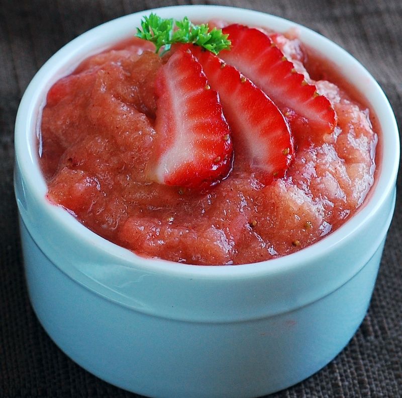 Read our tips on how to pick rhubarb and turn it into a delicious and healthy snack, like this Strawberry Rhubarb Applesauce at Super Healthy Kids. 