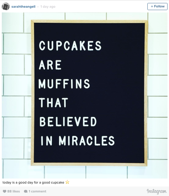How cute is this wall art up in Chip and Joanna Gaines's new Magnolia Bakery?