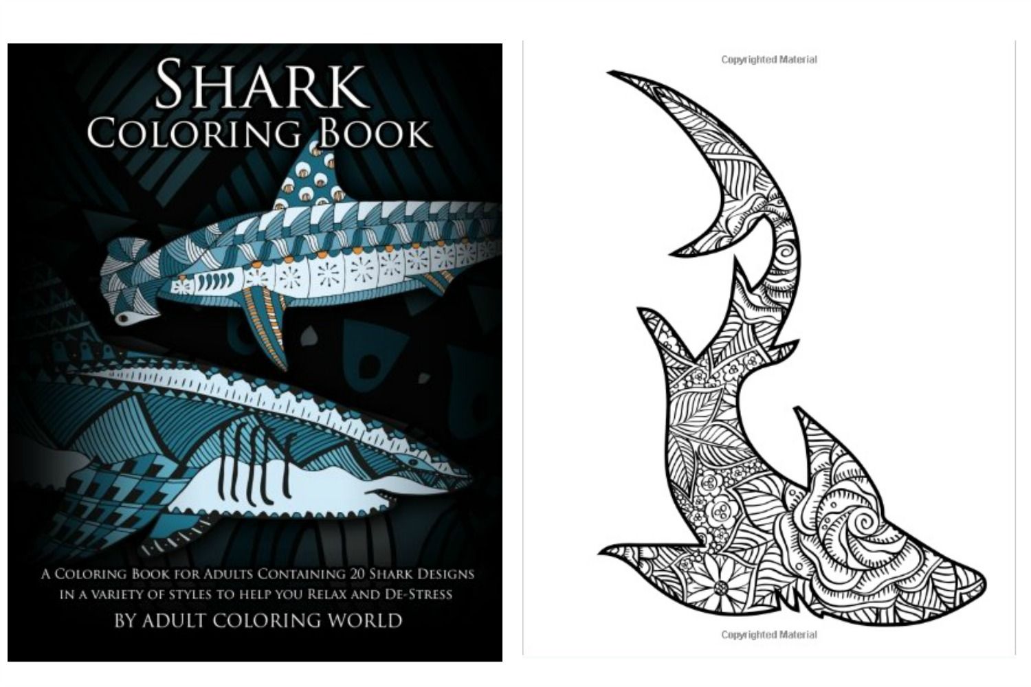 Shark Week Picks: Shark Coloring Book for adults and older kids