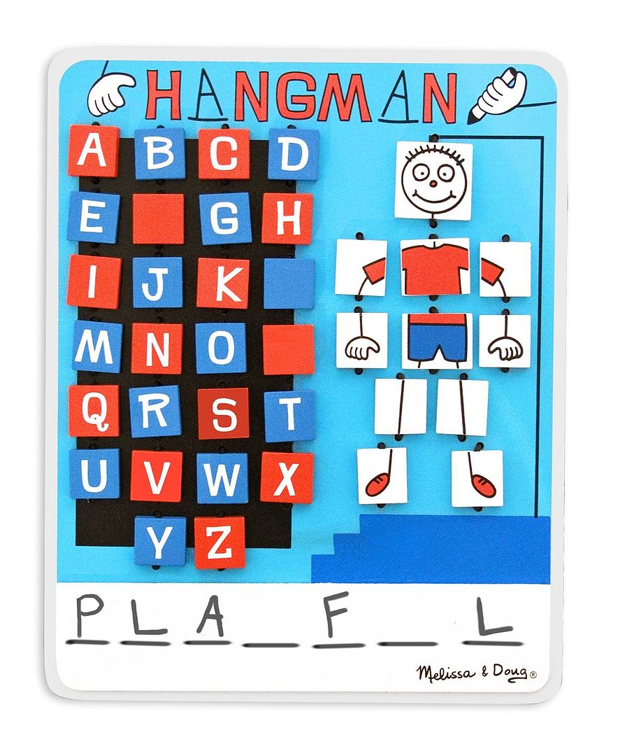 26 car games + activities: Travel Hangman game from Melissa & Doug