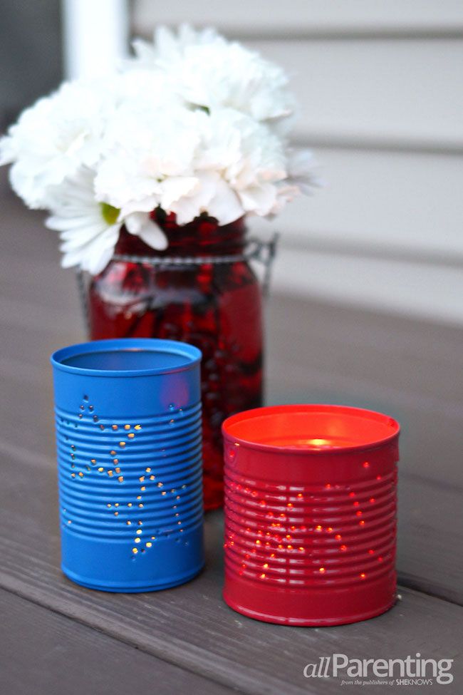 Fun 4th of July crafts and activities | Howt to make your own punched-tin DIY luminaries at All Parenting