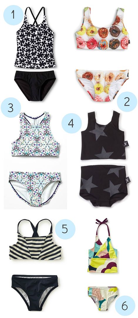 The best modern two-pieces swimsuits for girls that are...age-appropriate.