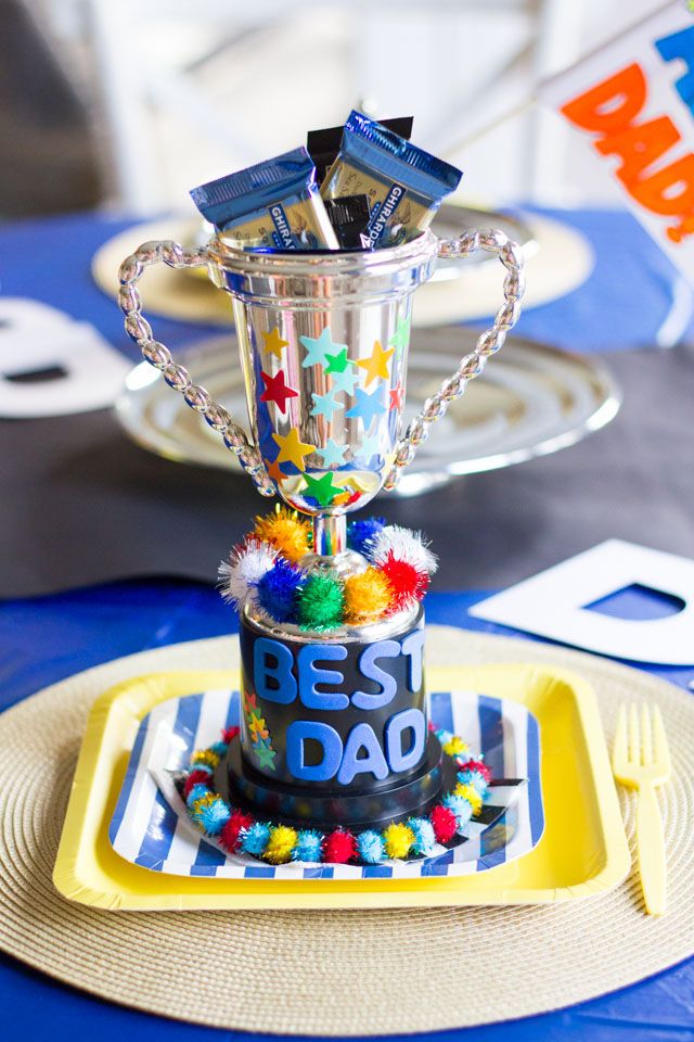 Last-minute gifts for Father's Day: "Best Dad" trophy | via Design Improvised