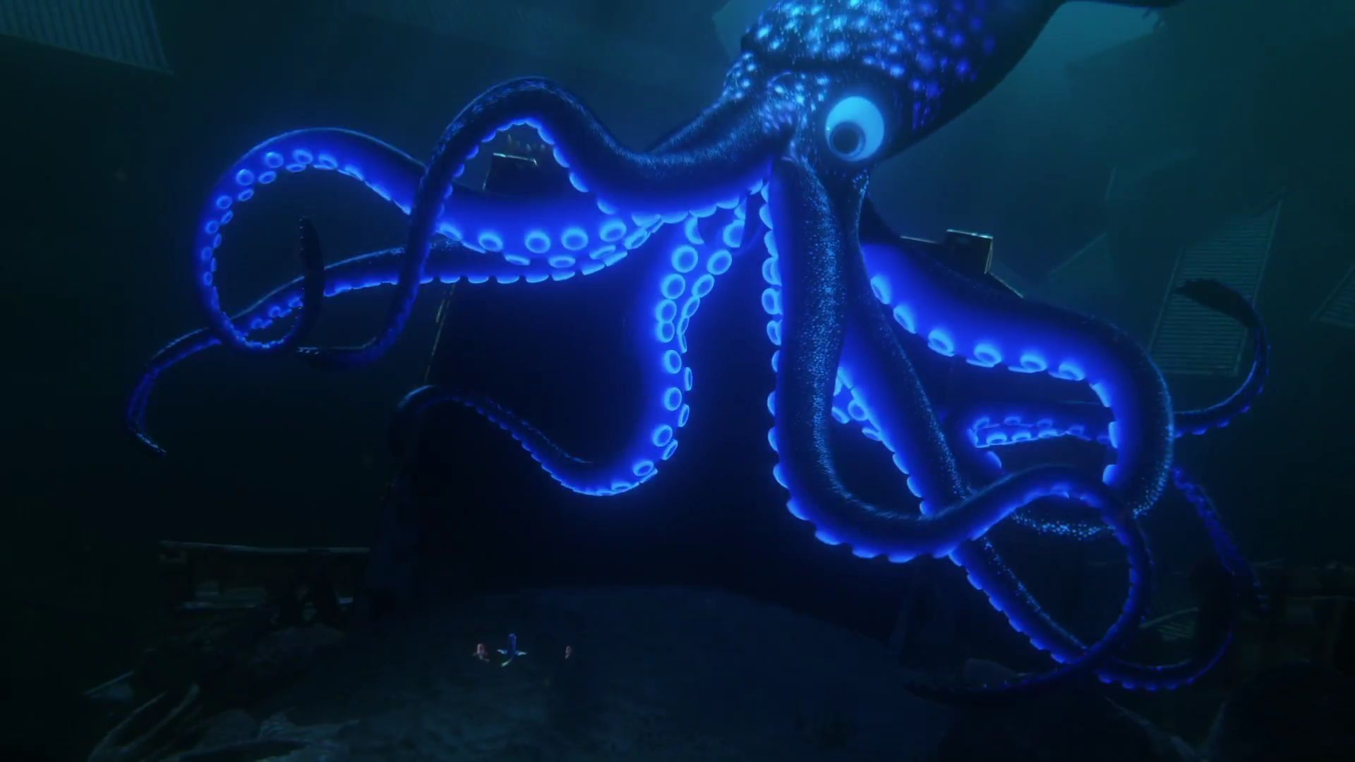 Finding Dory review: The Giant Squid that some little kids might find scary