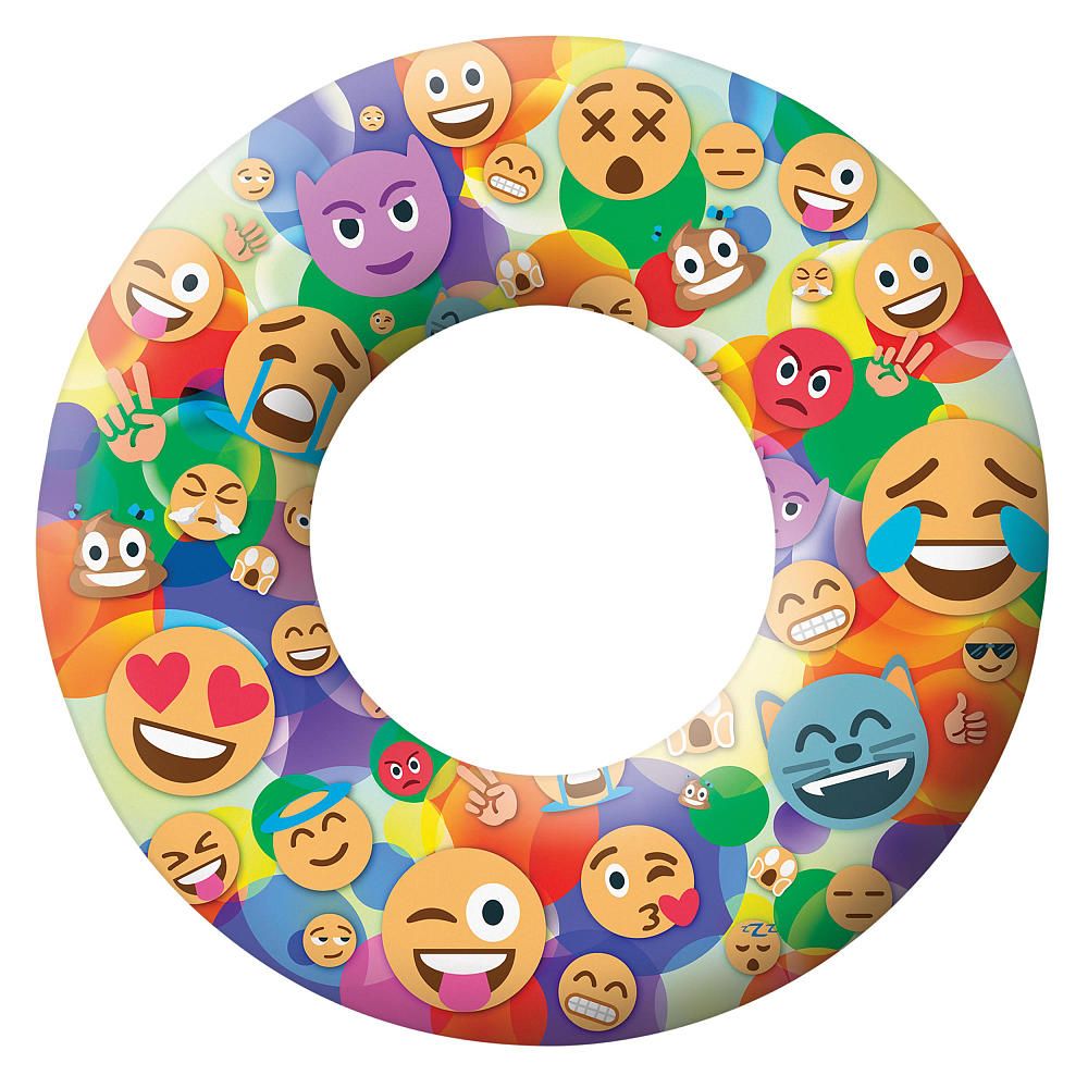 Tech and gaming pool float for tweens and teens: Emojis pool tube by Pool Candy