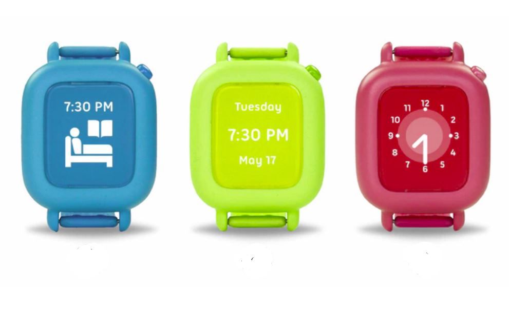 Octopus kids' wearable teaches kids 3-8 about time management using icons and alerts