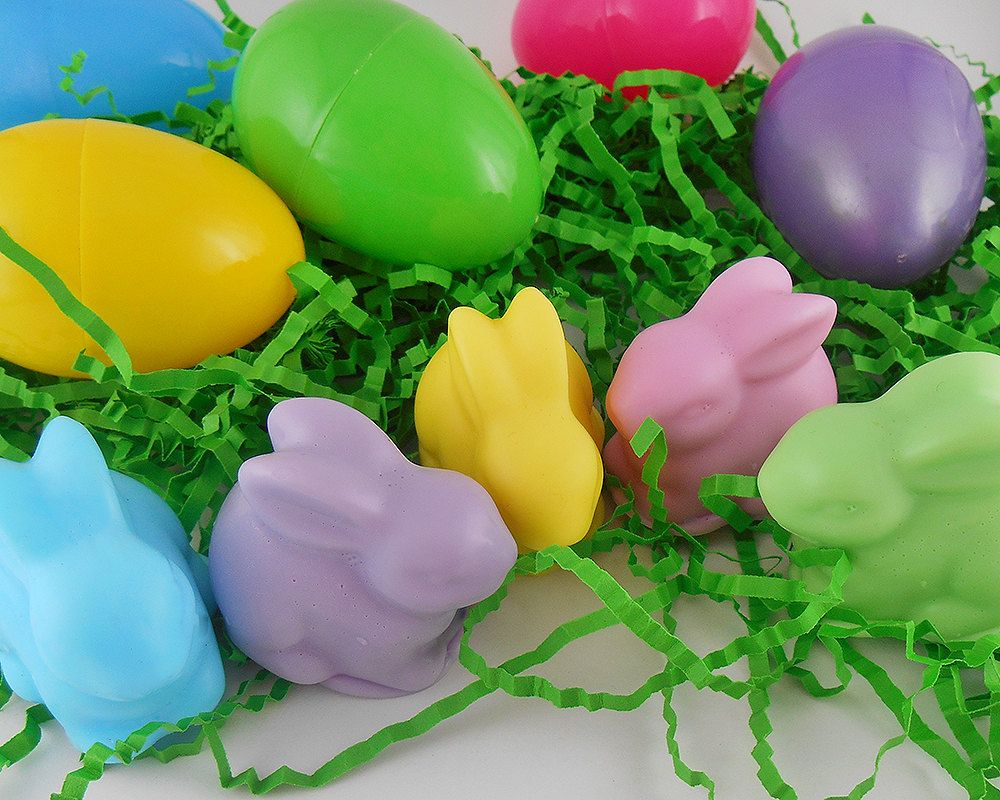 Easter basket ideas: Bunny soaps from Snows Cut Soaps on Etsy