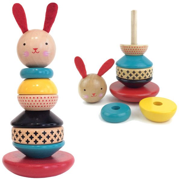 Easter basket ideas: Bunny stacking toy from Petit Collage 