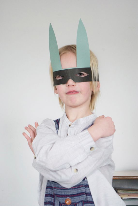 Free Easter Printables: Bunny Bandit Mask |  Julep for Minted