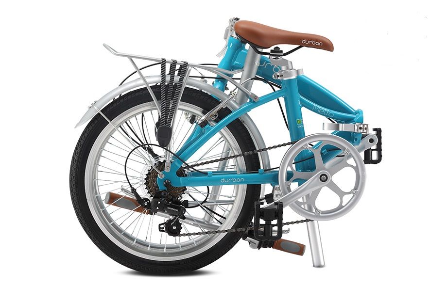 Durban Metro Special Edition foldable bicycle in turquoise