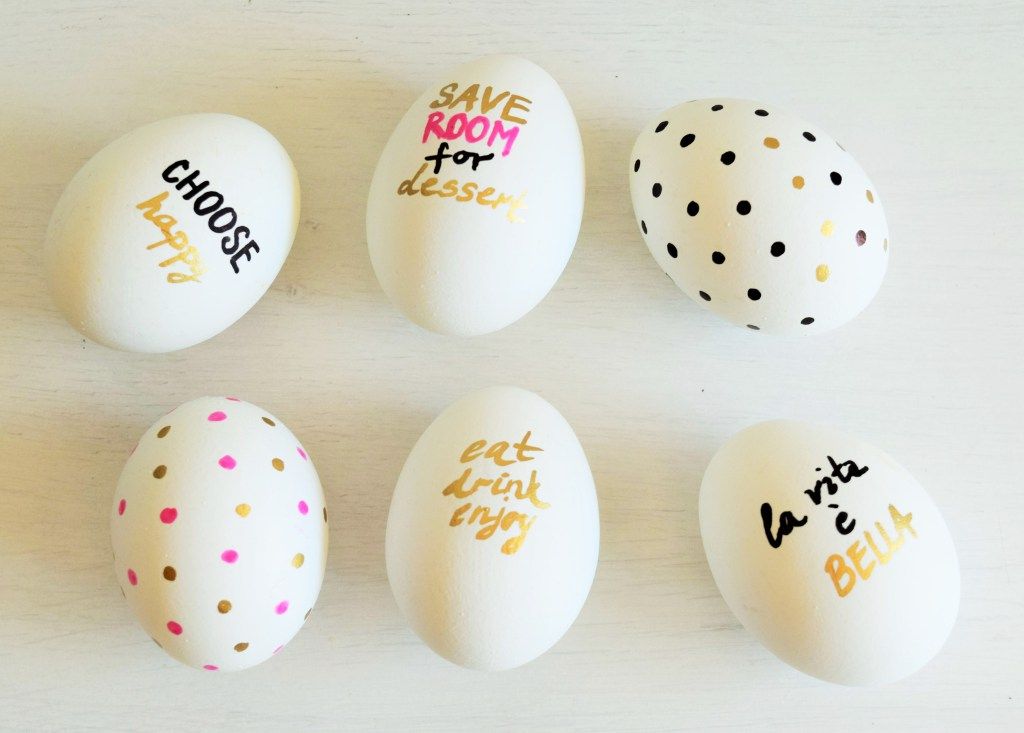 Sharpie decorated Easter eggs from Wear Eat Love