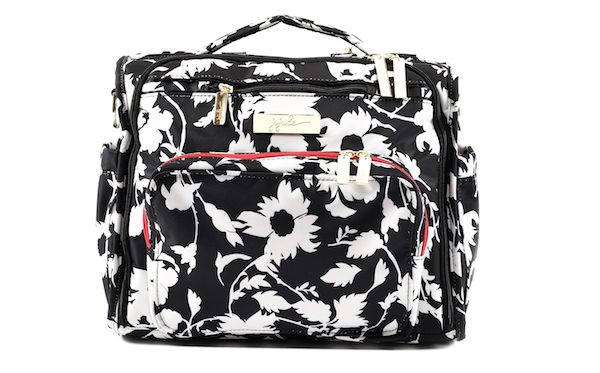 We love Ju-Ju-Be's brand new Imperial Princess black-and-white diaper bag for spring.