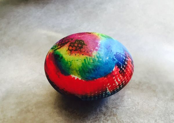 We love how our tie-dye Easter eggs turned out -- so vibrant and creative. And no real mess!