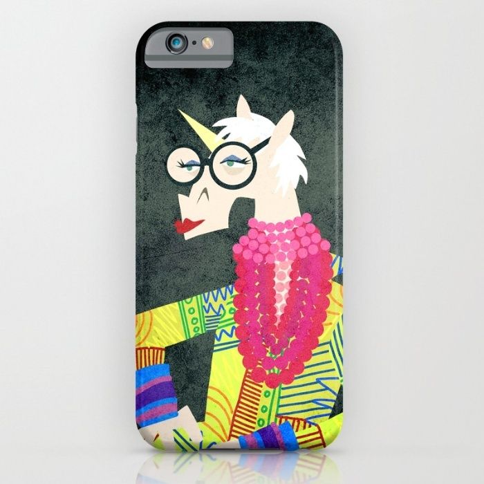 Unicorn iPhone cases: iris the unicorn of fashion iphone case by that's so unicorny