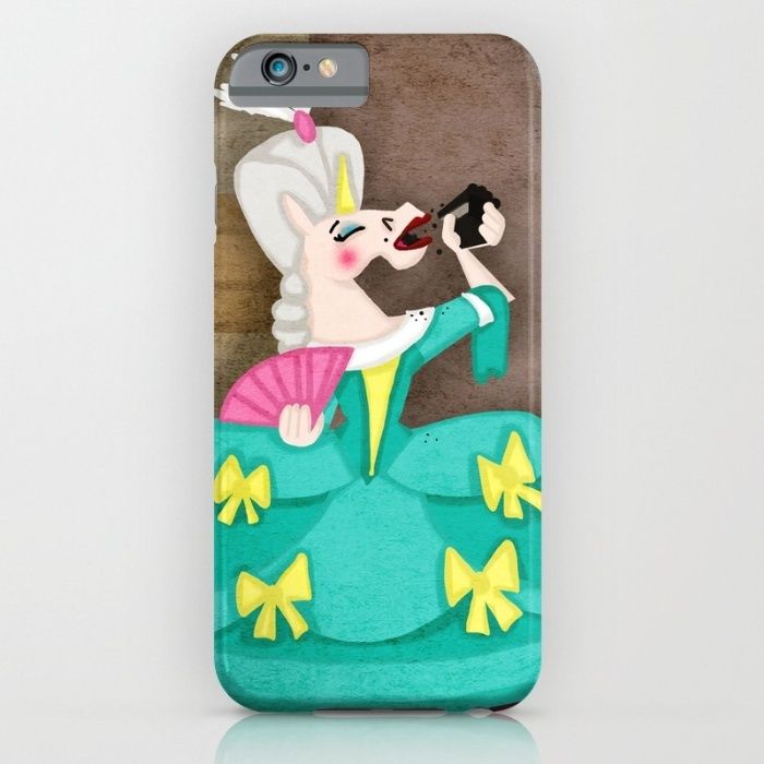 Unicorn iPhone cases: marie antoinette unicorn iphone case by that's so unicorny