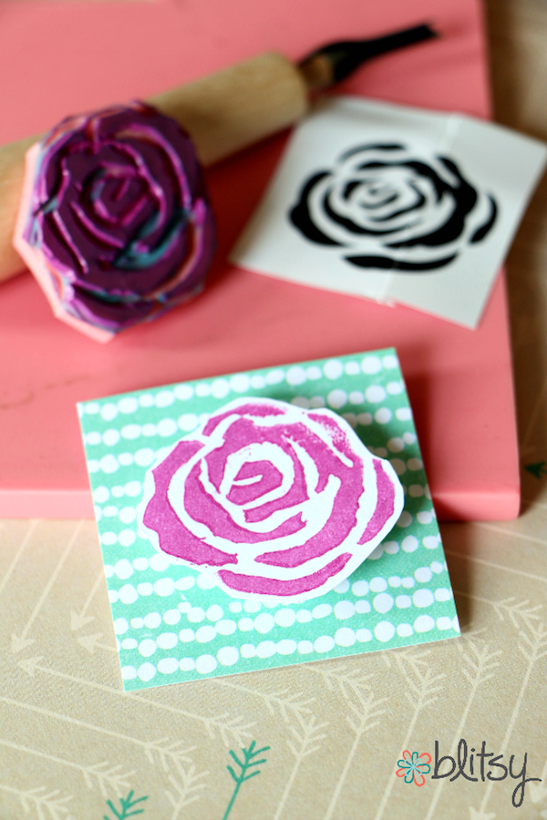 Making your own flower stamps isn't as hard as it looks. Find out how at Blitsy Crafts.