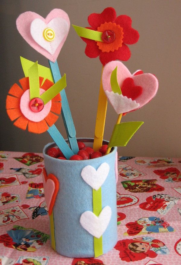 homemade Mother’s Day gifts: Homemade felt flower bouquet | my plum pudding